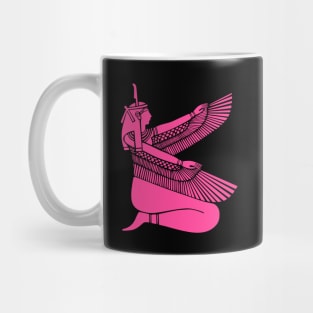 Hot Pink Color Egyptian Goddess Maat Mug